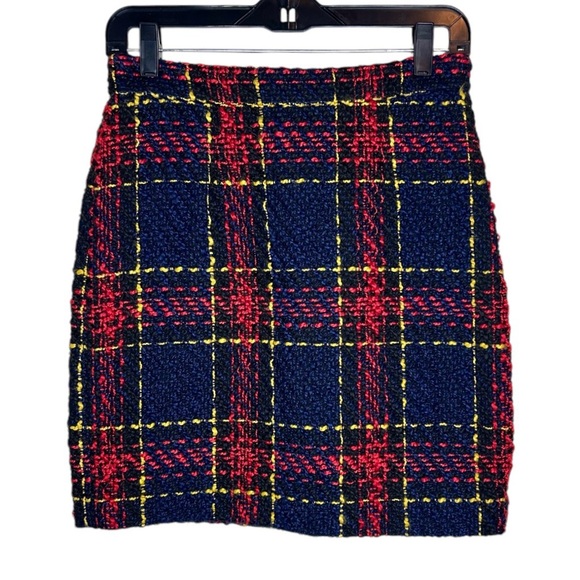 Halogen Edith Tartan Knit Tweed
Plaid Skirt Red Blue Yellow Size 4 Petite - Picture 3 of 10